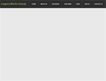 Tablet Screenshot of legacyworksgroup.com